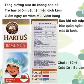 [Date 2027] Hartus' Immunity Tăng Sức Đề Kháng,Miễn Dịch,Hết Ốm Vặt.Tăng Cường Sức Khỏe Đường Hô Hấp