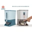 Thùng đựng gạo 10kg Hokori cao cấp Việt Nhật 5338 nhấn nút là lấy được gạo tặng kèm cốc đong aladanh-net-vn