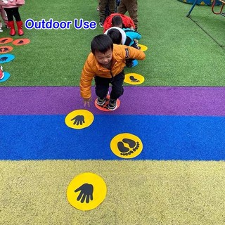 Tấm Đệm Tập Giữ Thăng Bằng In Dấu Tay / Dấu Vân Tay / Dấu Chân Cho Trẻ Em Dùng Trong Nhà / Ngoài Trời