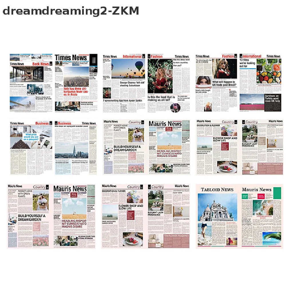 [dreamdreaming] 9 Cái / bộ Nhà Búp Bê 1: 12 Mô Hình Báo Màu Thu Nhỏ Trang Trí Cảnh Sống Phụ Kiện Nhà Búp Bê [zkm]