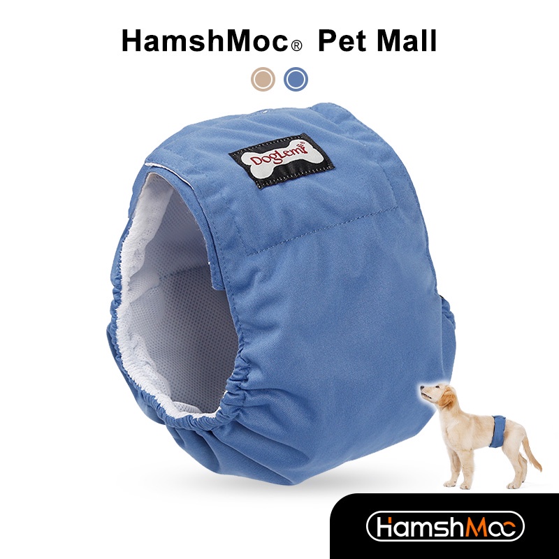 HamshMoc Tã cho chó đực có thể giặt được Dây đeo bụng cho chó có thể tái sử dụng Độ thấm hút cao Có thể điều chỉnh chống rò rỉ Quần lót thoáng khí cho chó quấn cho bệnh không kiểm soát