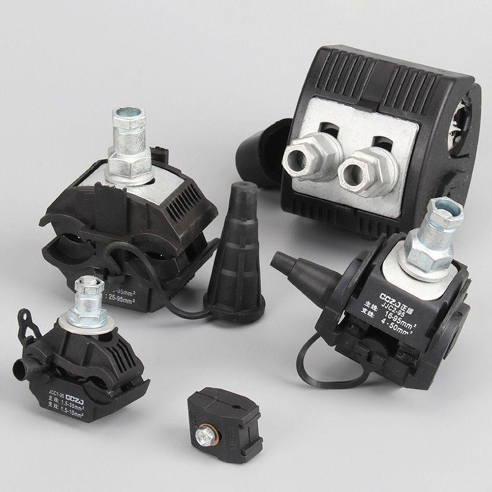Đầu nối xuyên lỗ cách nhiệt AWNGD, Kẹp cáp không săm 63A / 75A, Hình chữ T ngoài trời Phụ kiện dây điện Kẹp kết nối xuyên