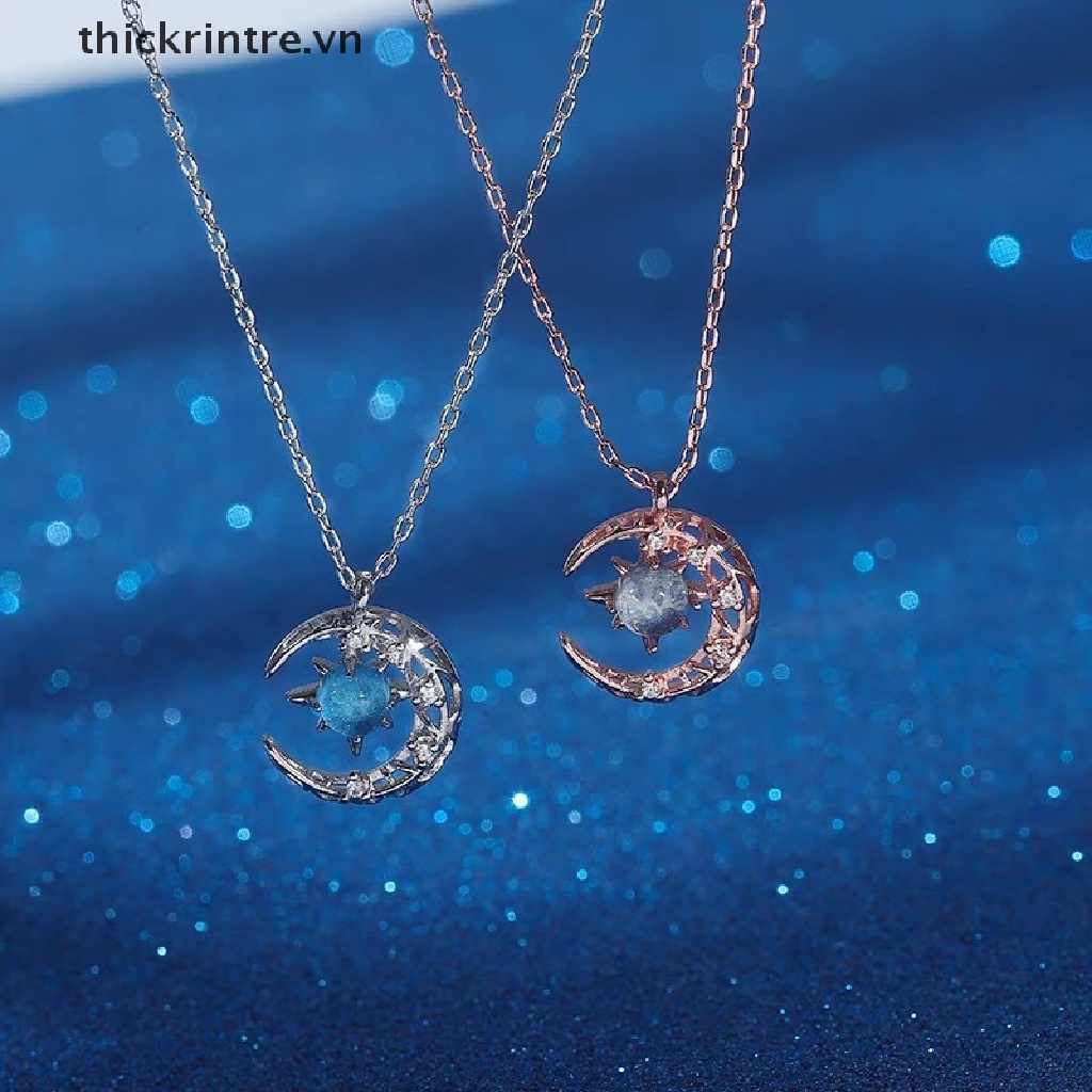 Vòng cổ Mặt Hình Ngôi Sao Và Mặt Trăng Thời Trang Dành Cho Nữ