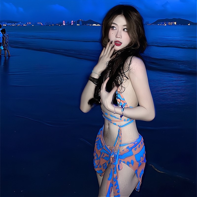 bikini moi tie nhuom thoi trang 2 manh bo do boi xlyzb005