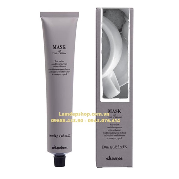 Nhuộm Tóc Davines Mask With Vibrachrom Mã Màu Nâng Sáng 0/00 (100ml) (cần mua thêm trợ nhuộm)