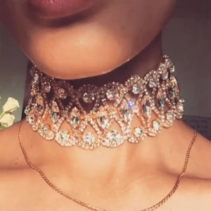 Vòng Cổ Choker Ngắn Đính Đá Pha Lê Phong Cách Âu Mỹ Thời Trang
