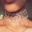 Vòng Cổ Choker Ngắn Đính Đá Pha Lê Phong Cách Âu Mỹ Thời Trang