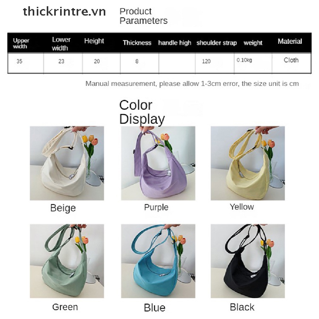 Túi Xách Canvas Sức Chứa Lớn Phong Cách Harajuku Nhật Bản Dễ Thương Cho Nữ y2k