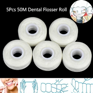 Cuộn Chỉ Nha Khoa 5 Cuộn 50m Làm Sạch Răng Miệng