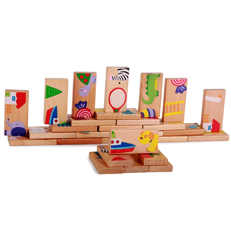Ảnh Đồ chơi gỗ S-kids, Domino động vật 2