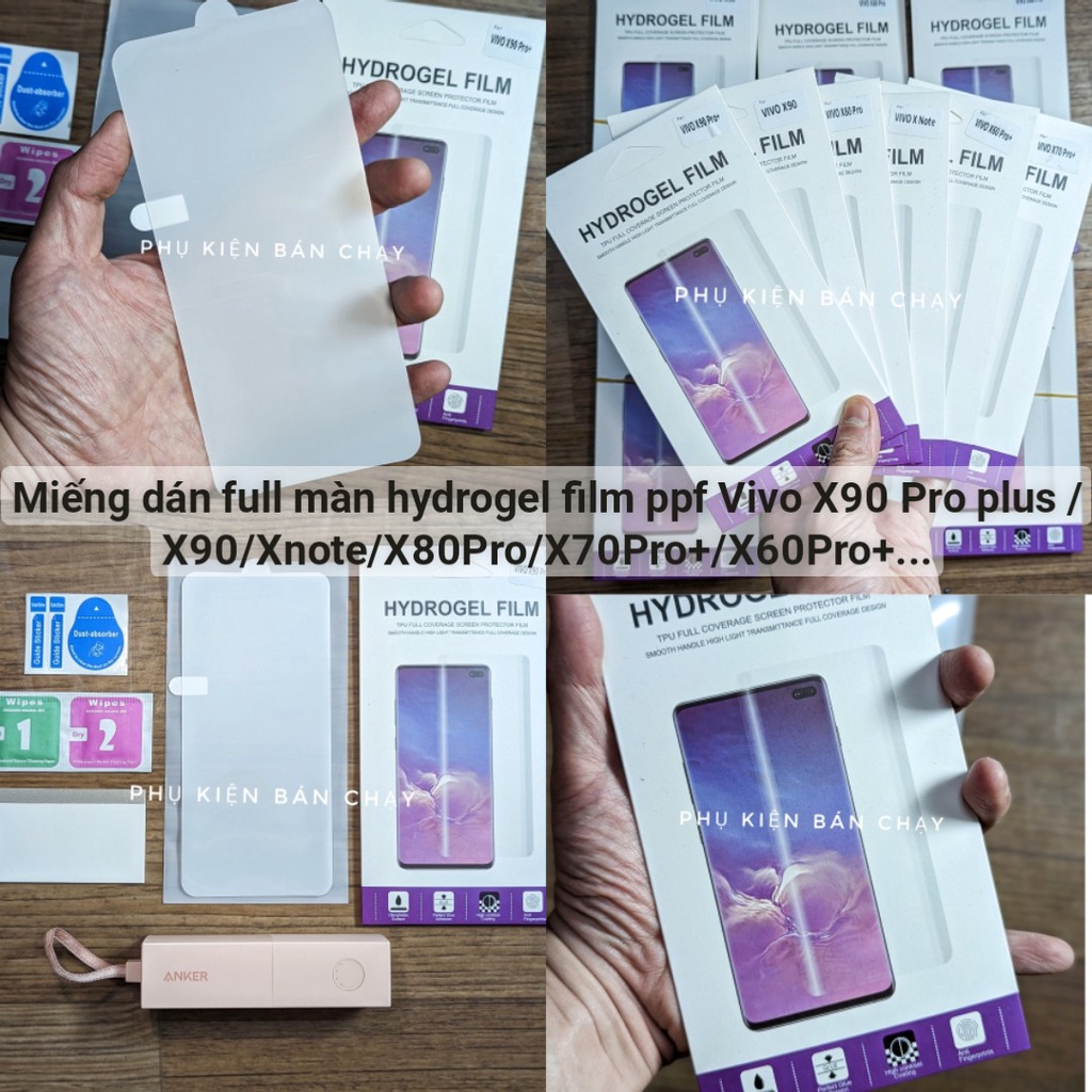 Miếng Dán Màn Hình Hydrogel Film PPV Vivo X300 Pro X200 mini X100 Ultra X100S X90 X80 X70 X60 Plus +