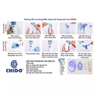 [TẶNG KHẨU TRANG UV SPF 50+] Máy Xông Mũi Họng Điện Dung Cầm Tay YS13  - có pin sạc