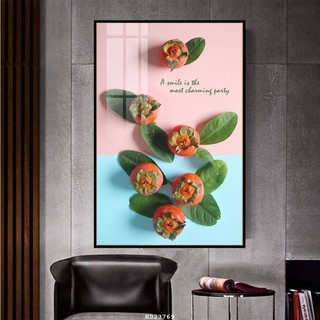 Tranh Treo Tường Hoa Quả Nghệ Thuật (60x90cm) - Tranh Laminate Tráng Gương