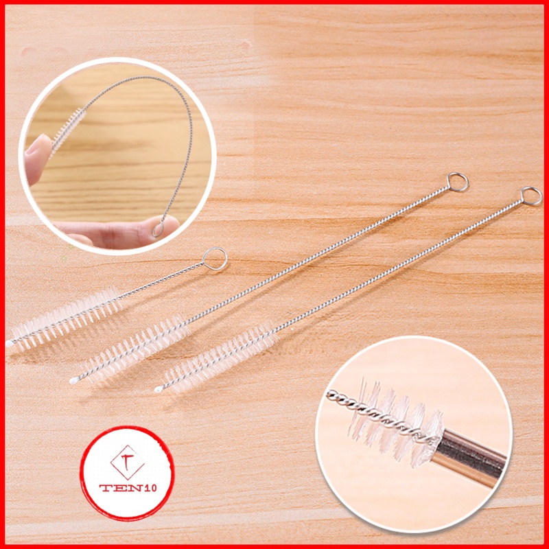 Cọ rửa ống hút que vệ sinh ống dây hút bằng thép không rỉ dài 17cm dễ ...