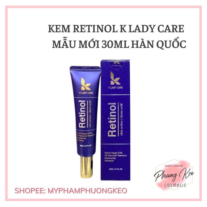 Kem Retinol K Lady Care Mẫu Mới Hàn Quốc 30ml Shopee Việt Nam