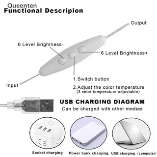 Bộ Đèn LED USB Gắn Gương Trang Điểm Phong Cách Holly