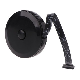 Clii 1 5m 60inch Mini Đen Băng Đo Hai Mặt Có Thể Thu Vào Dụng Cụ Thợ May Cơ Thể Thước Băng Chống Mài Mòn Linh Hoạt