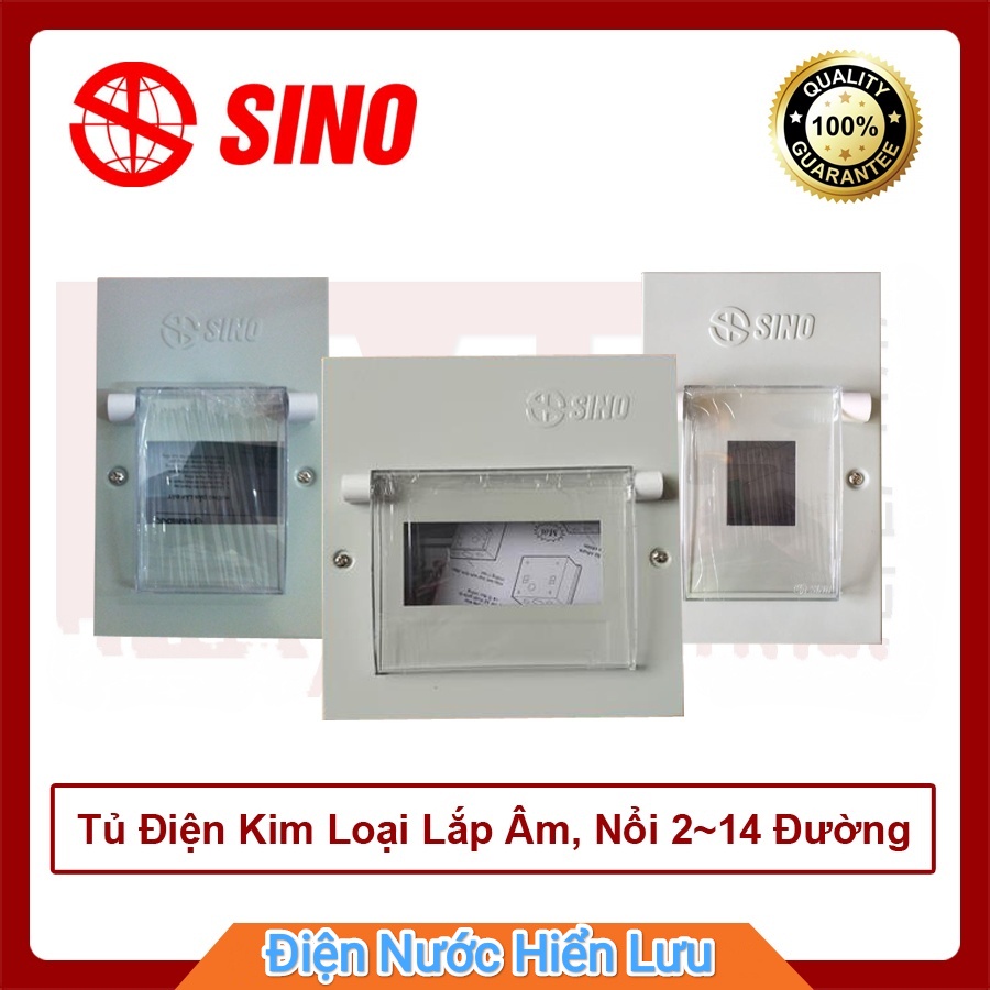 Tủ Điện Sino Vỏ Kim Loại Từ 2 Đến 18 Module (Lắp Âm-Nổi) Bảo Hành Chính ...