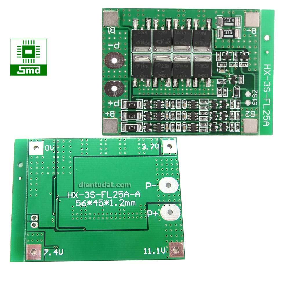 Mạch cân bằng và bảo vệ pin 3S 25A 18650 lithium | Shopee Việt Nam