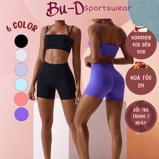 Đồ tập gym ,yoga cao cấp mã thiết kế 2 dây phong cách 6 màu(mã LB31)