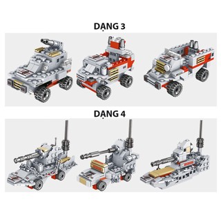 ĐỒ CHƠI LẮP RÁP PHÁT TRIỂN TRÍ TUỆ MÔ HÌNH TÀU CHIẾN HẠM CẢNH SÁT BIỂN ROBOT TÀU CHIẾN/MÁY BAY/XE TĂNG/XE Ô TÔ 1000+CT