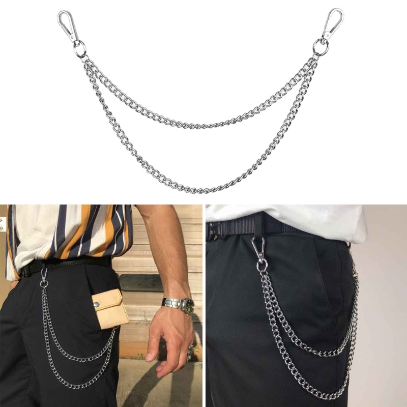 Vic Quần Jean Dây Xích Túi Dây Xích Ví Dây Xích Dây Xích Quần Bạc Dây Xích Hip Hop Quần Dây Xích Móc Khóa Ví Dây Xích Cho