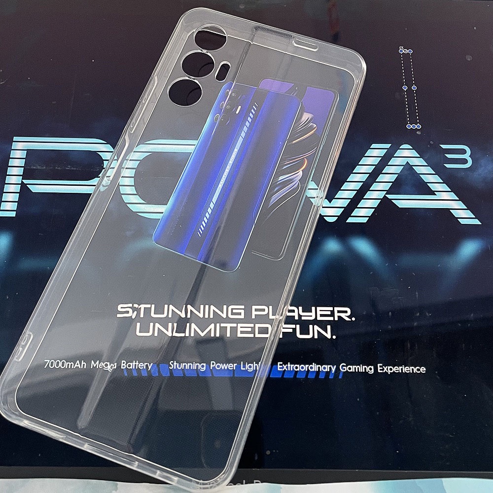 Ốp Chống Sốc Tecno Pova 3, dẻo trong, chống va đập, bảo vệ điện thoại tuyệt đối.
