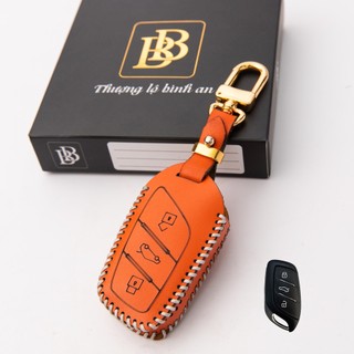 Bao da chìa khoá ô tô Mg5 Mg zs da thật bảo vệ khoá xe tránh trầy xước bảo hành hàng chính hãng bb