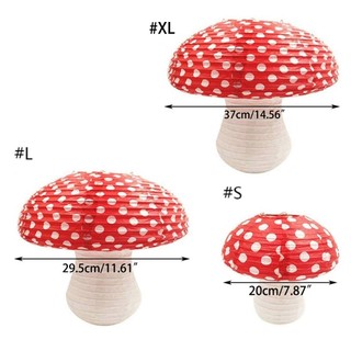 Zuoo Hình Nấm Đèn Lồng Giấy Đồ Trang Trí Phông Nền Trang Trí