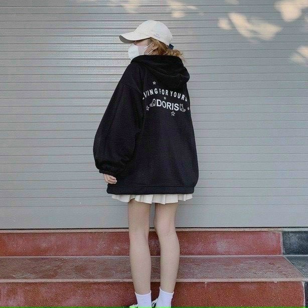 (HCM) ÁO KHOÁC NỈ HODDIES NỮ FORM RỘNG THỜI TRANG HÀN QUỐC SIÊU XỊN HIYU STORE