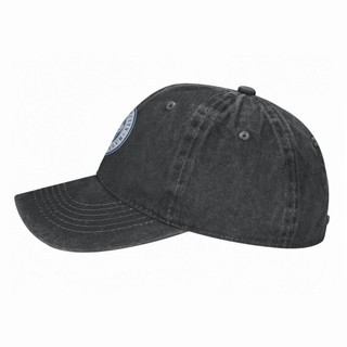 Logo Leicester City F.C. Mũ Denim Rửa Người Lớn 100% Cotton Cong Vành Mũ Chống Nắng Đơn Giản Thường Ngày Phù Hợp Với Mũ Bóng Chày Unisex Có Thể Điều Chỉnh Nam Nữ Mũ Cũ