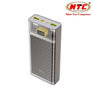 Pin dự phòng Hoco J103A 20000mAh QC3.0 22.5W, PD TypeC 20W, Màn hình LCD (Xám) - Hãng phân phối