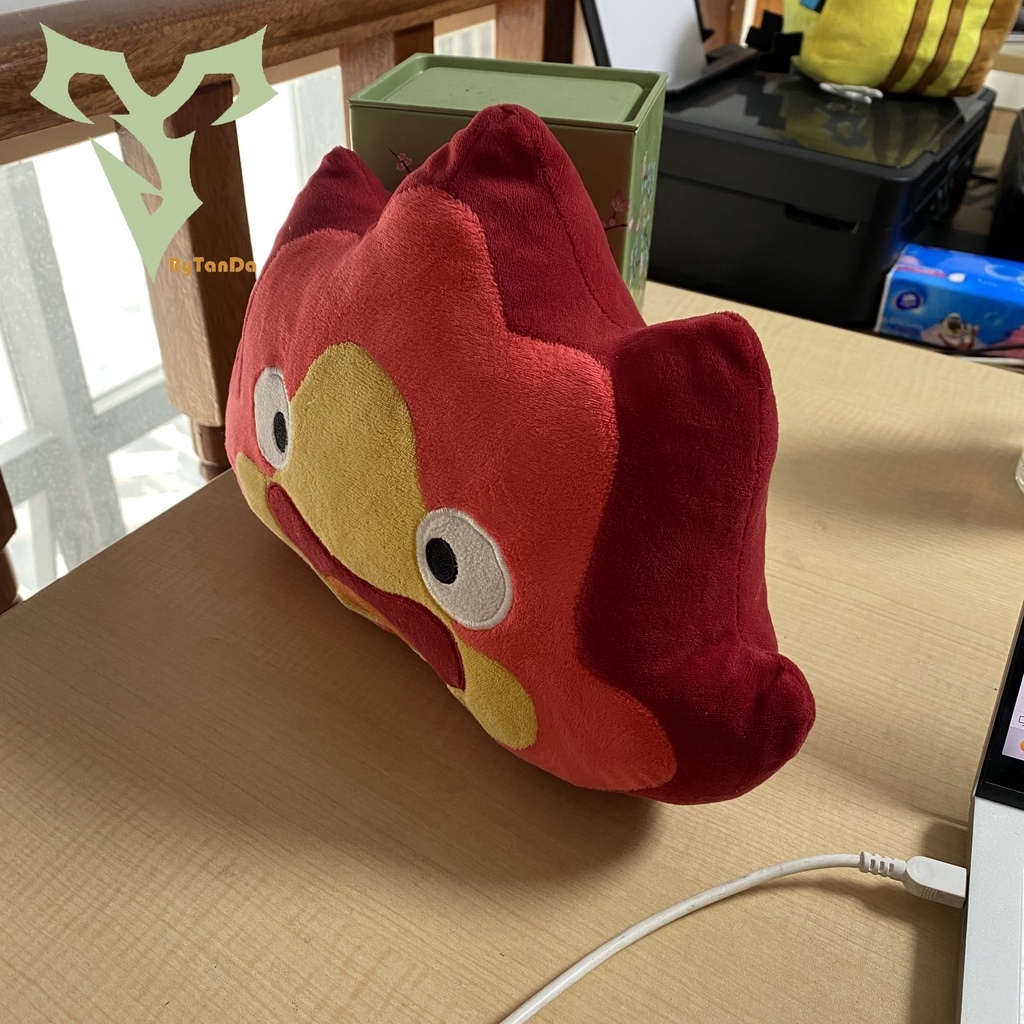 Rytanda Calcifer Plush Toys Duolingo Búp bê nhồi bông Flame Demon Gối Trang trí nội thất Đồ chơi trẻ em Quà tặng sinh nhật Ngày Valentine
