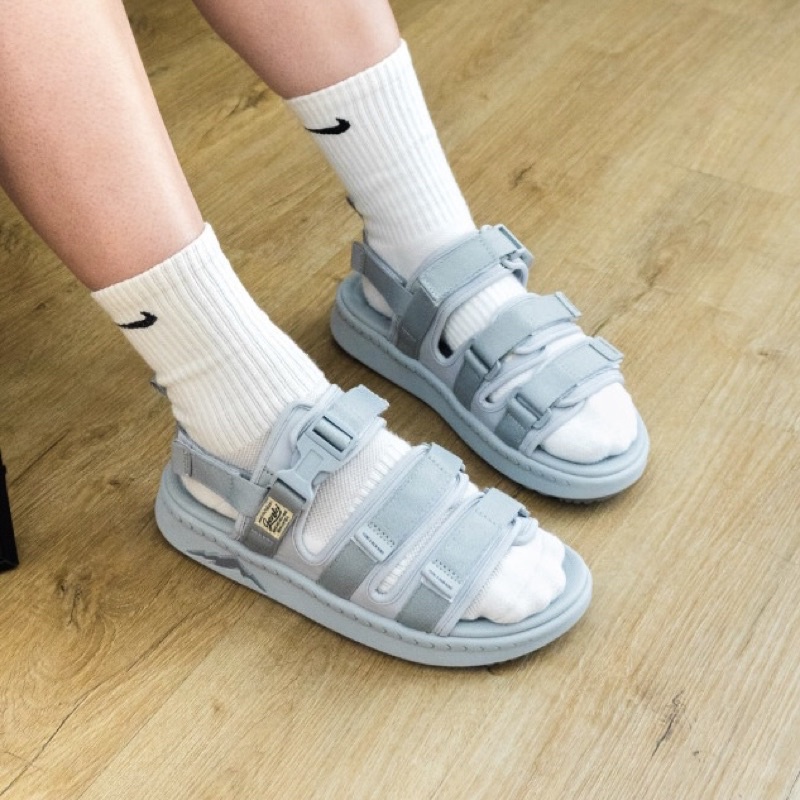 Ảnh Giày Sandal Nam Nữ Genki Màu Xanh Xám Quai Chéo Thời Trang Chính Hãng YK279 2