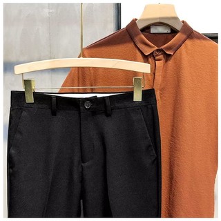 Dạo Phố Mùa Xuân Mùa Hè Màu Trơn Quần Côn Nam Anh Không Sắt Slim-fit Skinny Quần Thường Ngày Phù Hợp Với Quần Size 27-42