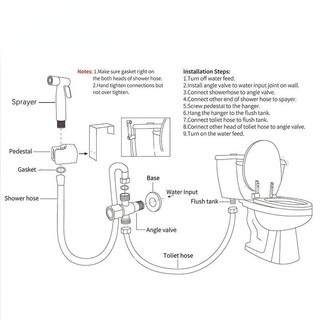 Bộ Vòi Xịt Toilet Cầm Tay Bằng Thép Không Gỉ Màu Vàng Hồng