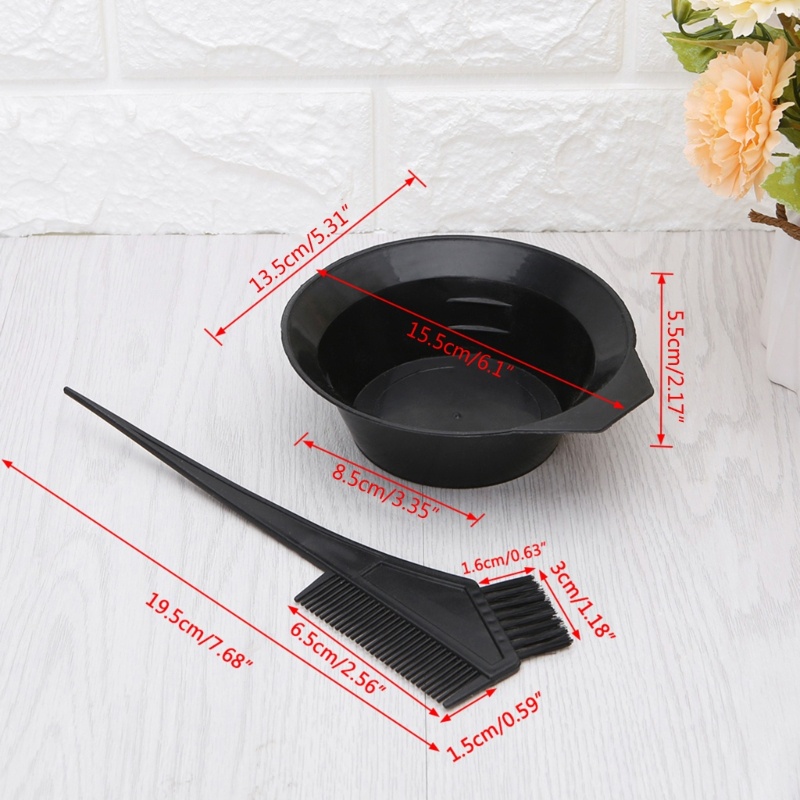 ⚝⚝Richh 2 Chiếc Cọ Màu Bát Combo Bộ Cọ Tô Màu Bộ Tint Tool Bleach