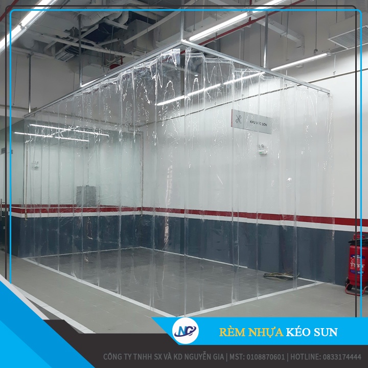 Rèm Nhựa PVC Kéo Sun | Rèm Chắn Nước, Chắn Bụi | Rèm Kéo Tấm Liền ...