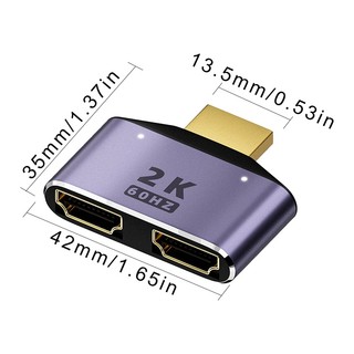 Bộ Chia hdmi 2 Trong 1 2 Cổng Ra 2k @ 60hz 2 Trong 1 hd Có Công Tắc Đèn led