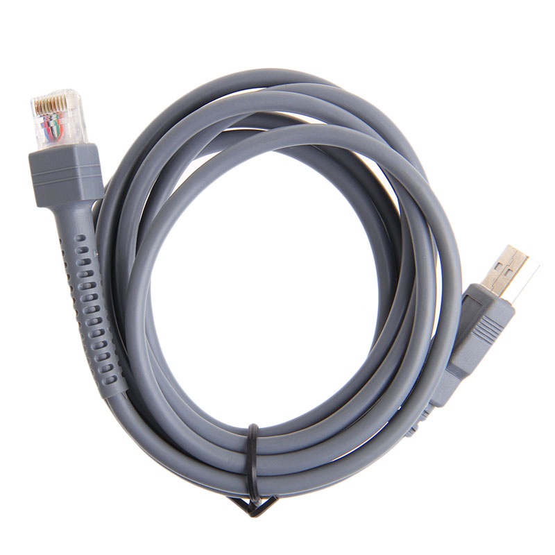 Char 2M Biểu Tượng Máy Quét Mã Vạch Cáp USB LS1203 LS2208 LS4208 LS3008 CBA-U01-S07ZAR
