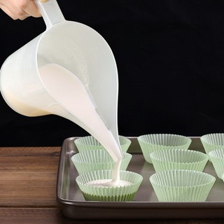 Cốc Đong Phễu 1000ml Miệng Dài Nhọn Bằng Nhựa Trong Suốt Vòi Dài Rót Sữa,Ca Phê,Đổ Bột Làm Bánh