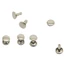 100 chiếc DIY Rivet Rivet Rivet Metal Board - Bạc