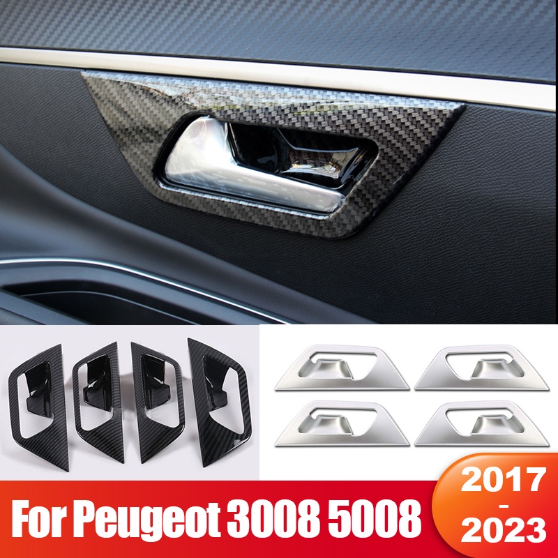 6 Pcs Car Styling Fit For 2017 Peugeot 3008 GT Accessories Stainless