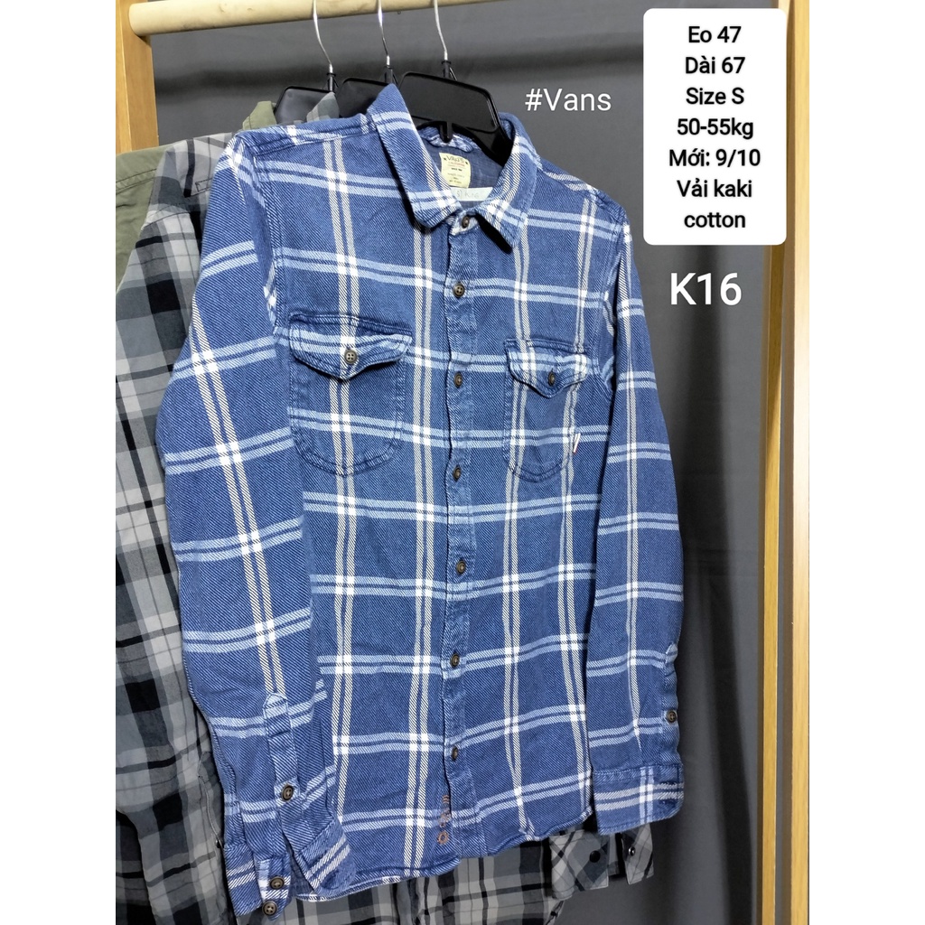 HIỆU/ NHIỀU SIZE Áo sơ mi kaki hiệu, áo sơ mi, Vans, cK Gò Vấp/Hỏa tốc