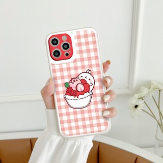 Ốp iphone - Ốp lưng iphone cạnh vuông bảo vệ camera hình thỏ trắng dành cho ip 6 đến 16promax - ng322