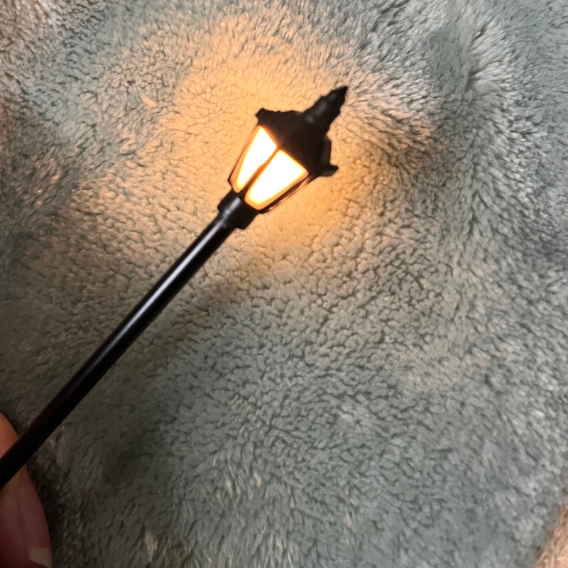 20pcs Model Street Lamp White Warm Light Model for Sand-table Exercise