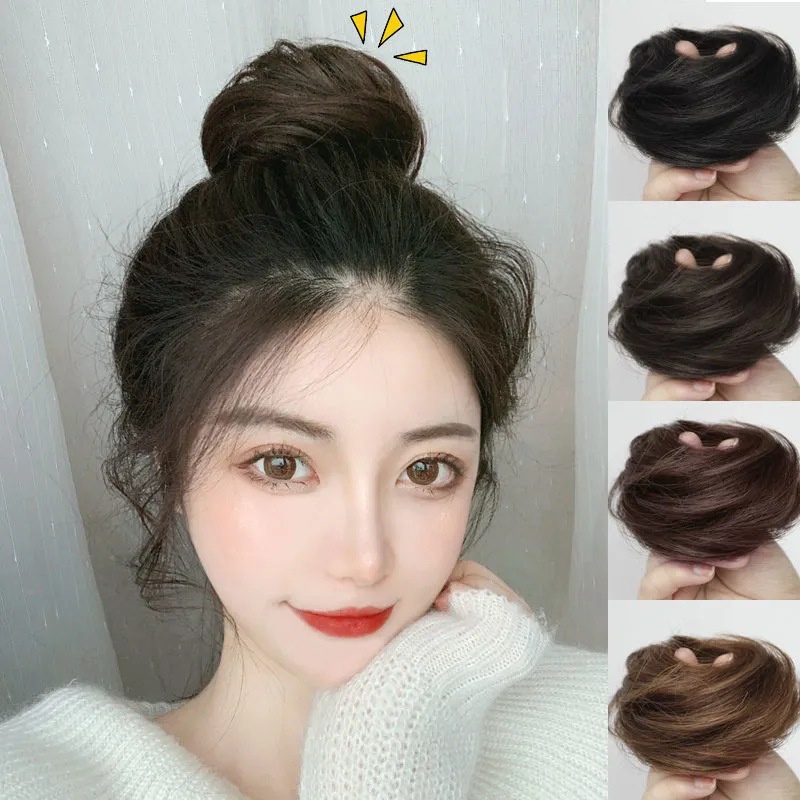 Búi Tóc Giả Xoăn Dài Bằng Sợi Tổng Hợp Co Giãn Dành Cho Nữ