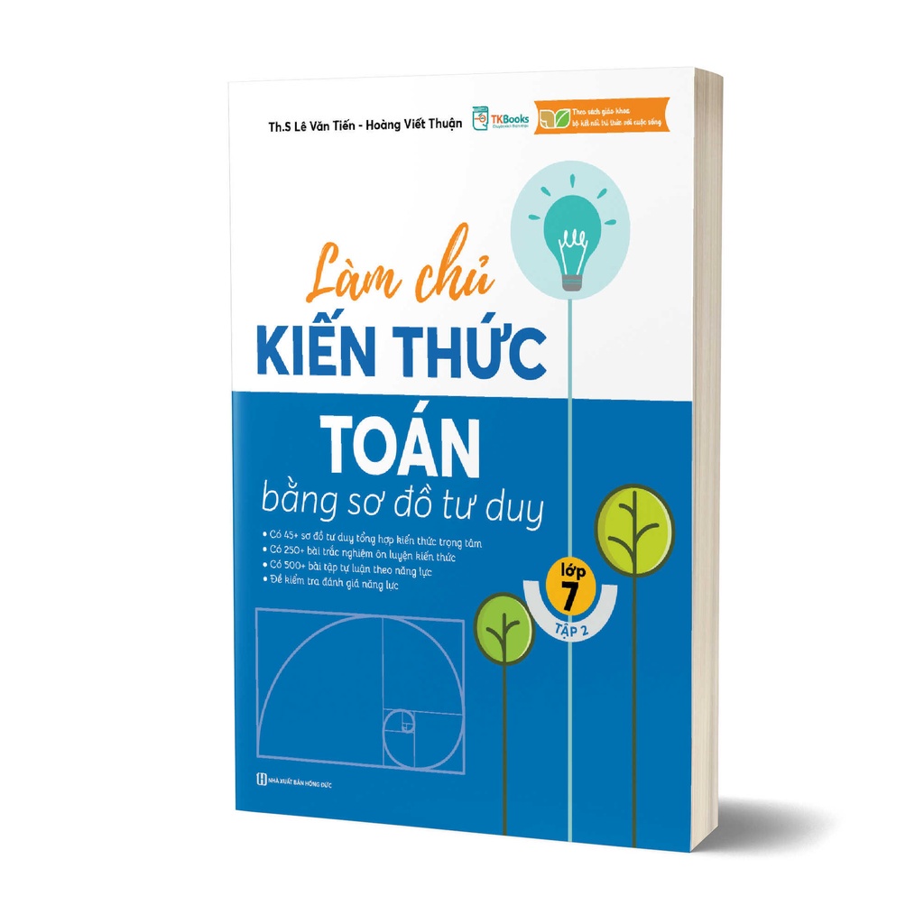 Sách - Tham Khảo Lớp 7 - Combo Làm Chủ Kiến Thức Toán Bằng Sơ Đồ Tư Duy Lớp 7 (Tập 1+ Tập 2) TKBooks
