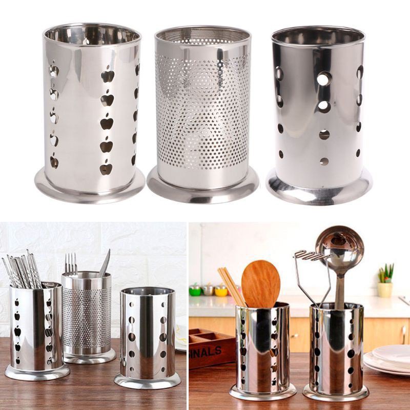 Hộp đựng đũa muỗng bằng INOX 304 🌳PHAMNGHIEP36🌳Trụ đựng đũa bằng Inox 304 Cao Cấp dành cho nhà bếp