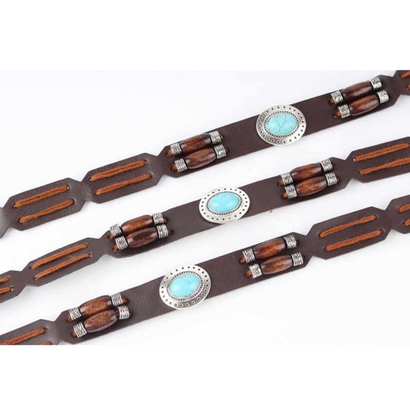 PPY Đai Mũ Phương Tây DIY Đính Hạt, Mũ Cao Bồi Ban Nhạc Phong Cách Mexico